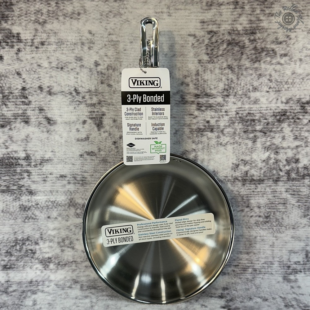 NWT Viking 3-Ply Bonded Stainless Steel‎ Fry Pan 8" Induction 40011-3018B
